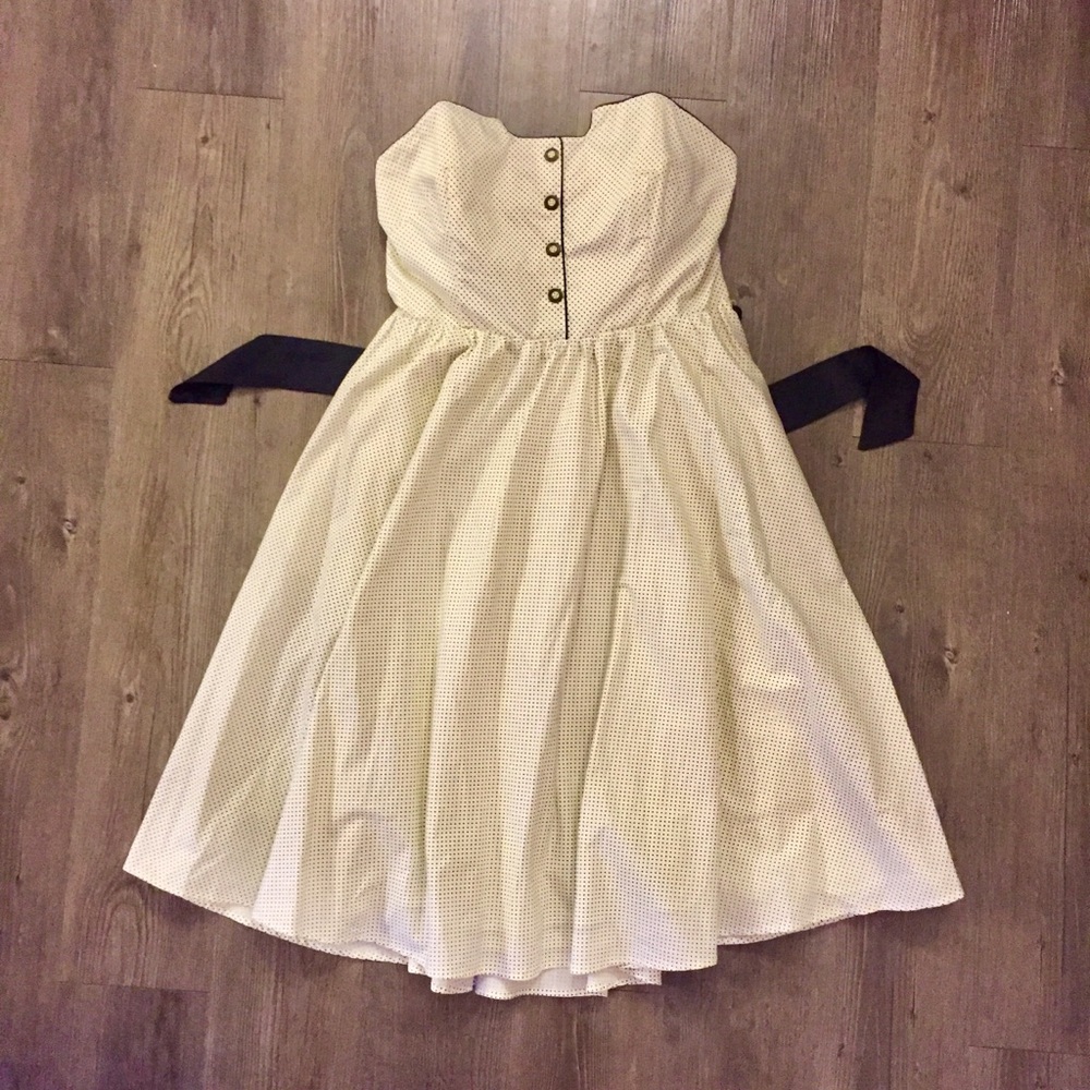 Polka Dot Cream Dress